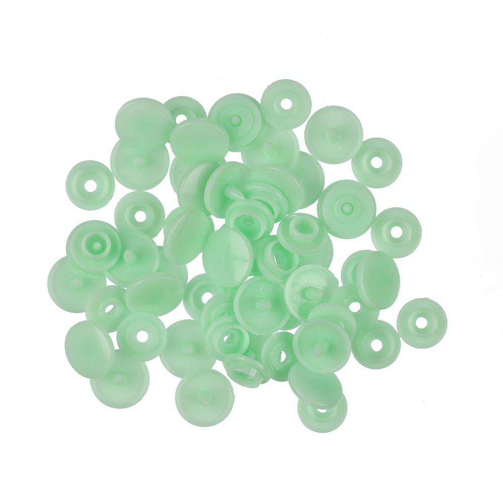 Кнопка рубашечная установочная пластик ⌀12 мм, 500 шт, 009 салатовый, Micron POM-12/500