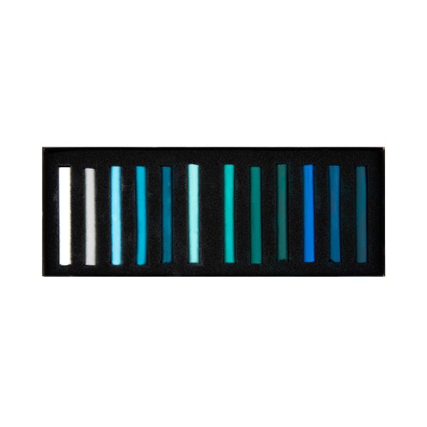 Пастель художественная 12 цв, Элементы. Вода, Аква-колор IZO-SPE12