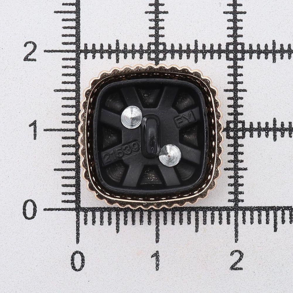 Пуговицы на ножке 28L=18 мм, металл, GD.Black (золото-черный), 10 шт, MP07