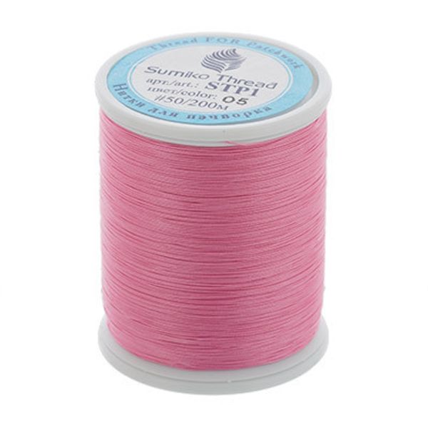 Нитки для пэчворка SumikoThread 200 м, (219 ярд), 05 розовый