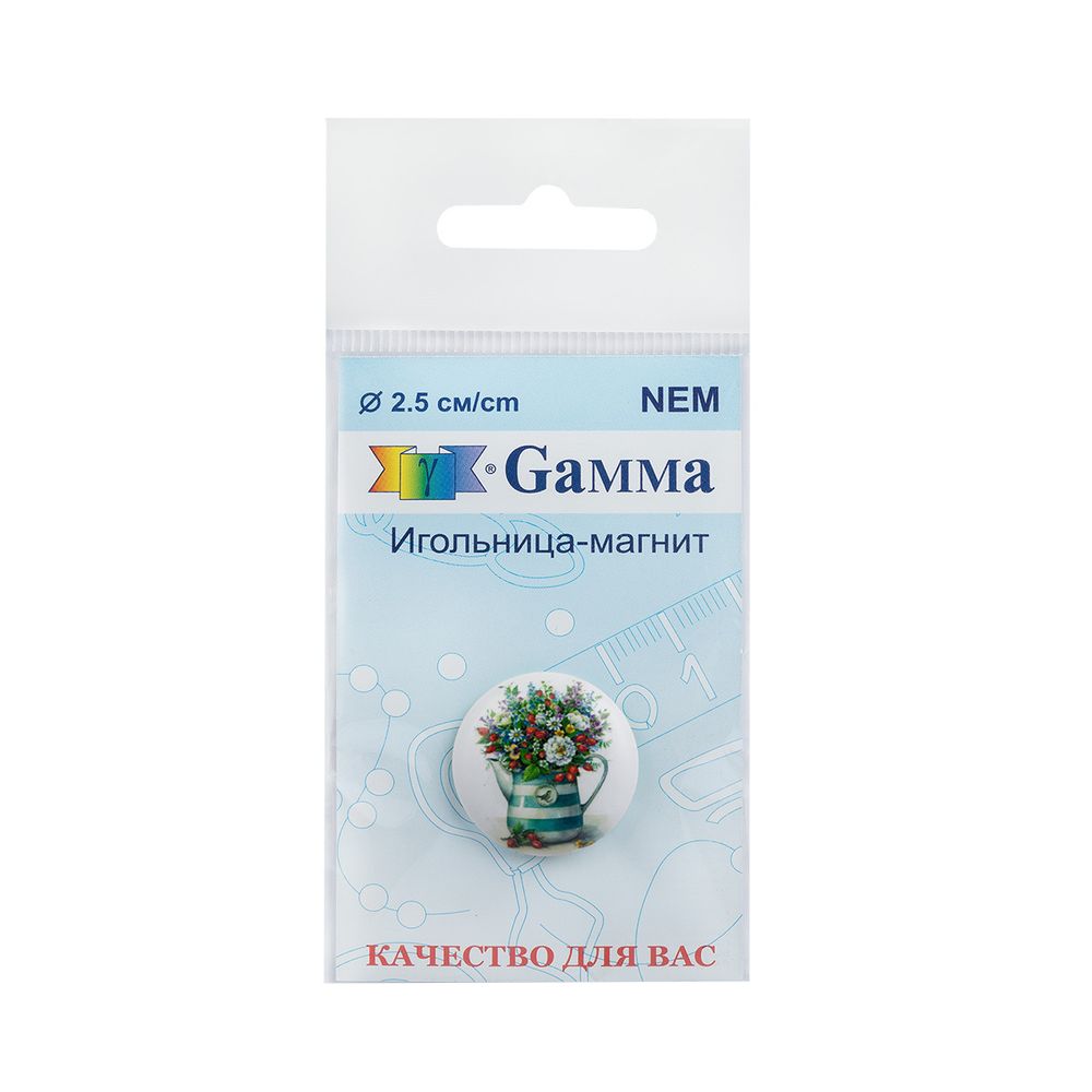 Игольница магнитная №19 Цветы в кувшине, Gamma NEM
