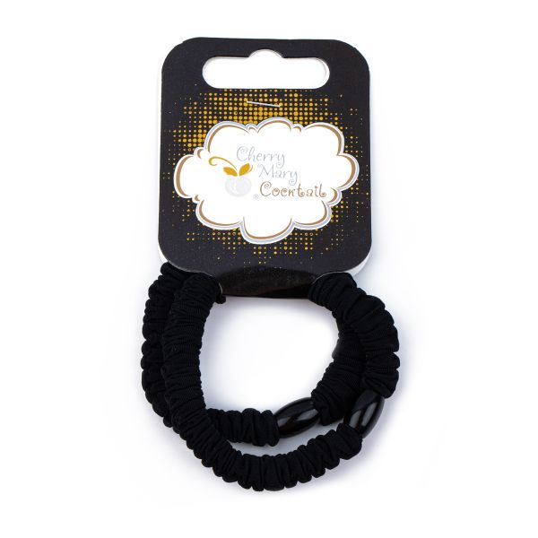 Набор резинок для волос 10 шт (5х2 шт), №01 чёрный, Cherry Mary VR07068