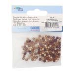 Бусины дерево коричневый микс, 4 мм, 155 шт, Glorex /TOS/