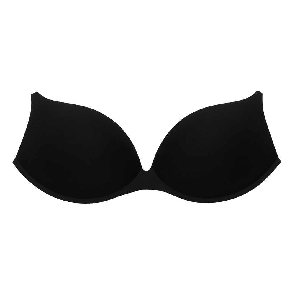 Моночашки корсетные с уступом под бретель PUSH-UP, р.85 Antynea, черный, AC-44