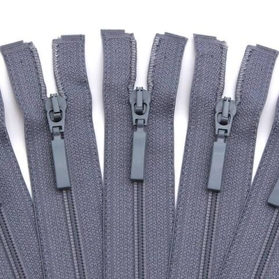 Молния спираль (витая) Arta Т5 (5 мм) 1 зам., разъем., 80 см, цв. 243 серый, уп.5 шт