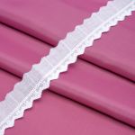 Кружево шитьё х/б 27 мм / 3.4 метра, цвет белоснежный