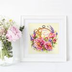 Набор для вышивания нитками Чудесная игла, Пионы для умелицы 25х25 см