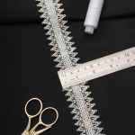 Кружево гипюр (плетёное) 35 мм / 13.7 метров, белый, 3AR1308