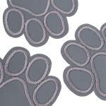 Светоотражающая термоаппликация лапка 6х5.5 см, 10шт