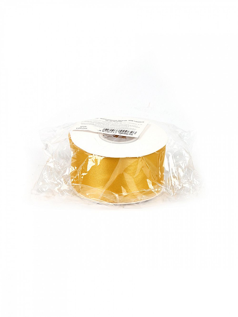 Лента атласная 1-сторонняя 38.0 мм / 22.5±1 метра, 3016 т.желтый, Magic4Hobby