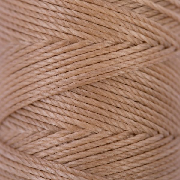 Нитки для кожи вощёные (полиэстер) 0.45х, 40 м, 1 катушка, 004 св. бежевый, LC-005 Промысел