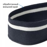 Подвяз (довяз) трикотажный 3.5х80 см, т.синий с белой полосой, 100% п/э, 5 штук