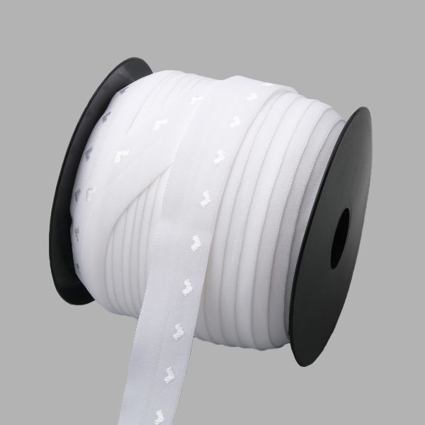 Резинка бельевая (окантовочная) 20.0 мм / 50 метров, тканая, отбеленный, ML124020/99