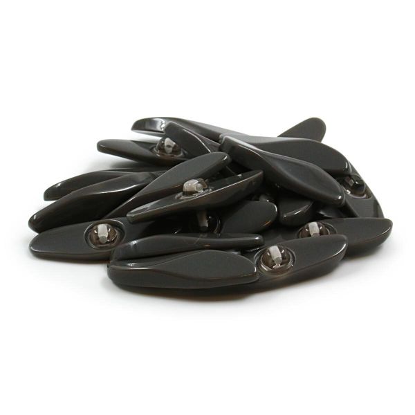 Пуговицы на ножке (3.01-203-45) (т.серый), Б25, 20 шт