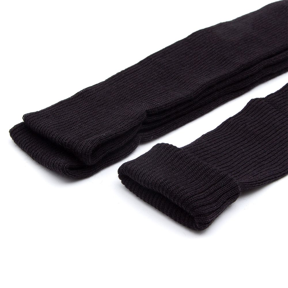 Манжеты трикотажные рукава 6.5 см / 3 метра, тонкие, 2х2, 004 черный