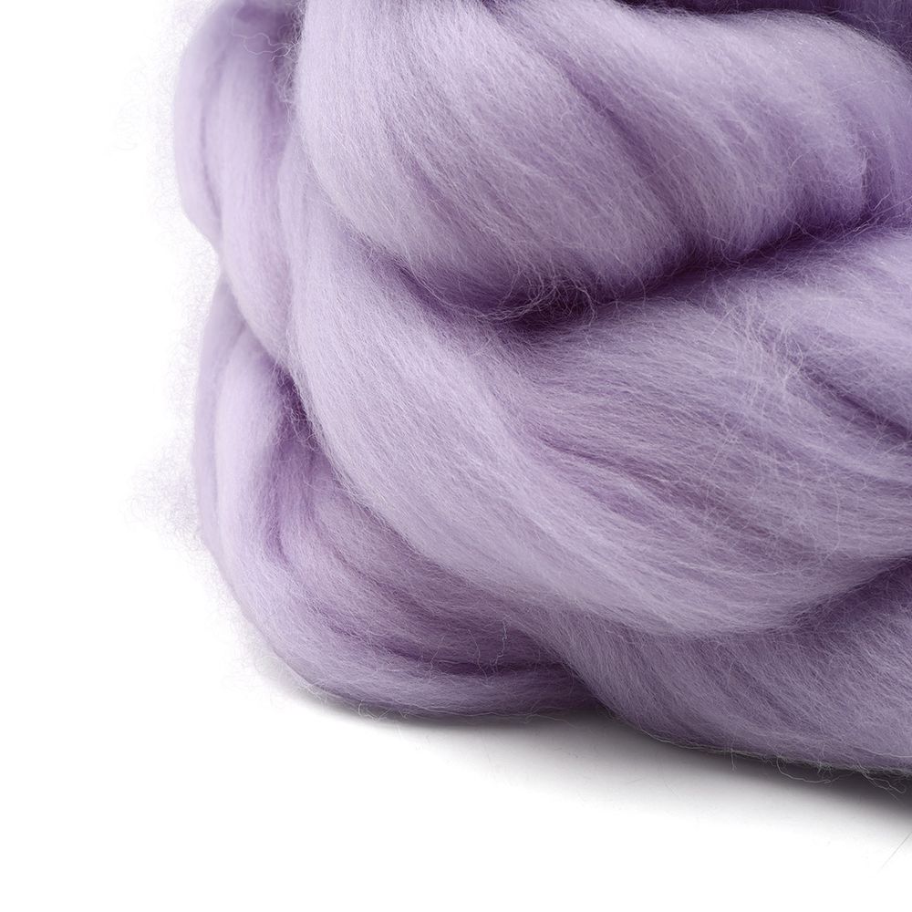 Шерсть для валяния мериносовая тонкая 100%, 100 г, цв.25 кристалл