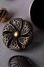 Пуговицы на ножке металл 20 мм, 6 шт, 24 под бронзу, Blitz MB 0252