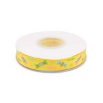 Лента репсовая (в рубчик) PREMIUM Конфетки, 16 мм, 22,5м (A5-052 желтый)