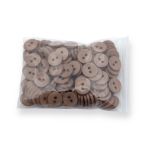 Пуговицы 2 прокола 18L, 11 мм, (Beige (бежевый)), NE74, 144 шт