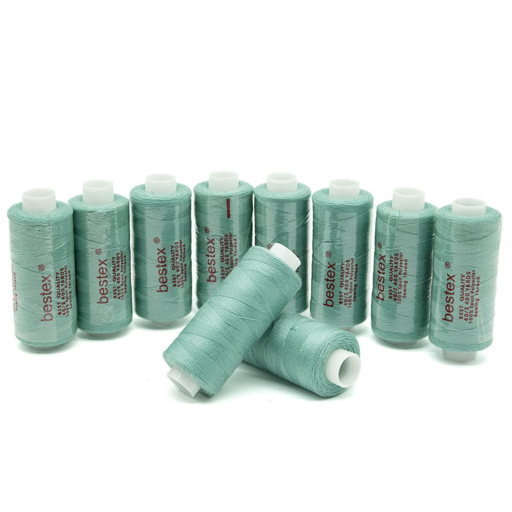 Нитки швейные бытовые Bestex 40/2, 365 м (400 ярд) / 10 кат., 124 темный иней