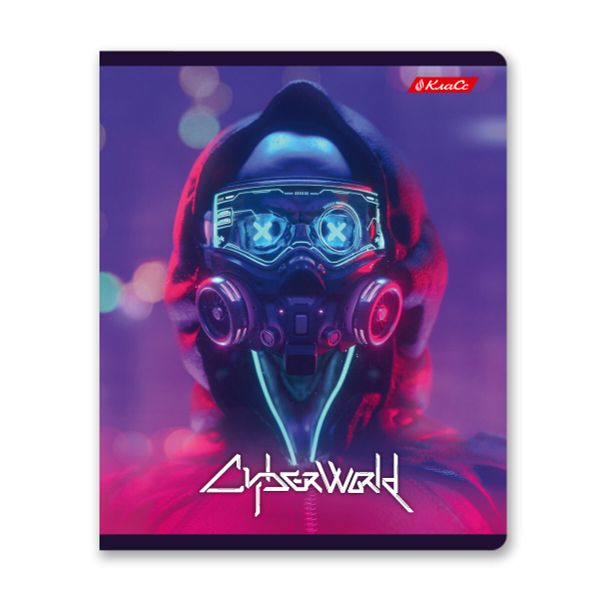 Тетрадь ученическая общая, глянцевая ламинация, A5+ 96 л. на скобе 60 г/м², белизна 100%, 5 шт, линия в термоусадочной пленке, 000796 Игромания, Светоч 96ТЕТл-004