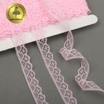 Кружево отделочное в стиле "трикотаж" Kruzhevo 12 мм, TBY 150-2, 220 св.розовый, 9.14м