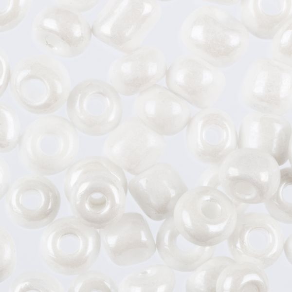 Бисер Zlatka 6/0 (4.1 мм), 100 г (10х10 г), №0121 белый, GR