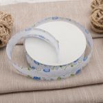 Тесьма отделочная Завитки, 25 мм, 25 м, 04 белый/синий