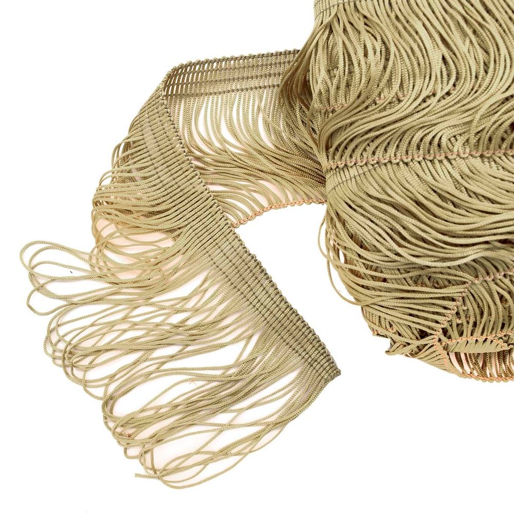 Бахрома отделочная 90.0 мм / 25 метров, 196 бежевый