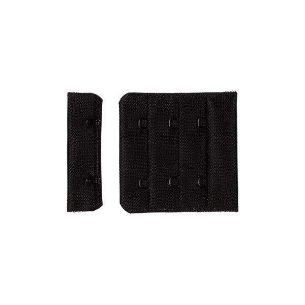 Застежки для бюстгальтера текстильные 50 мм, 50 шт, нейлон, черный, Blitz ZB50-23