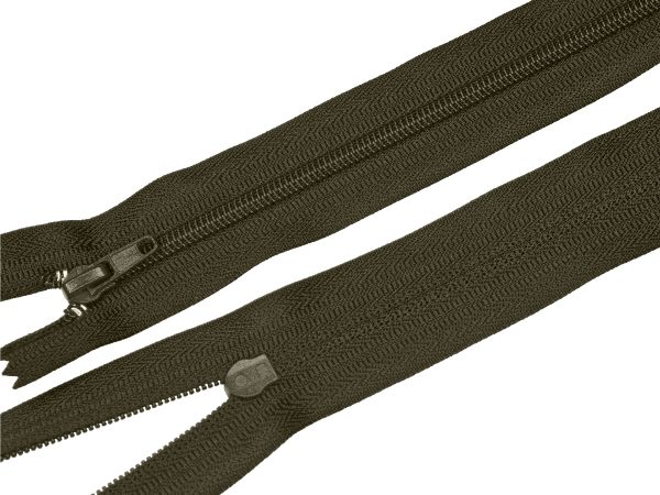 Молния спираль (витая) (цв.SBS) брючная Т4 (4 мм) 1 зам., н/раз., 20 см, автомат, S-305 хаки, 2500 шт