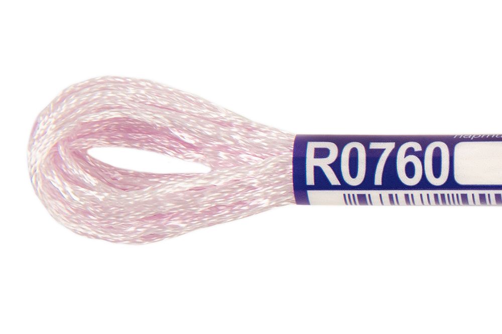Мулине Gamma вискоза 100%, цв.R0760 бл.лиловый, 12 мотков по 8 метров