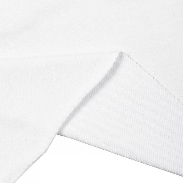 Футер 2-нитка петля поликоттон стрейч 220 г/м², 160 см / 3 метра, ФУТ2Х.TBY.ХЛ-ПЭ.БЕЛ.3, цв.белый