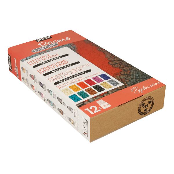 Набор красок Pebeo Fantasy Prisme Исследование с фактурным эффектом 12 цв. 20 мл