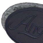 Термоаппликация круг ANGEL black 93х67мм (Blue2 (синий2)), 2 шт, LA559