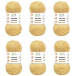 Пряжа Вязь Мягкий хлопок / уп.6 мот. по 50 г, 170 м, 314 светло-желтый