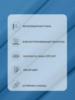 Оксфорд 600D PU1000 220 г/м², 150 см / 10 метров, ОКС.TBY600D.S066.10, S066 голубой