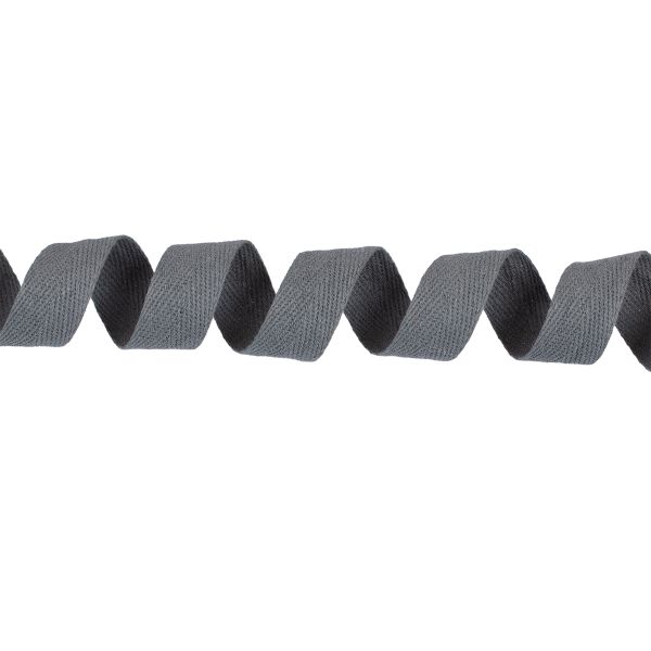 Тесьма (лента) киперная (100 х/б) 20 мм / 50 метров, серый/grey, Gamma TCT-20