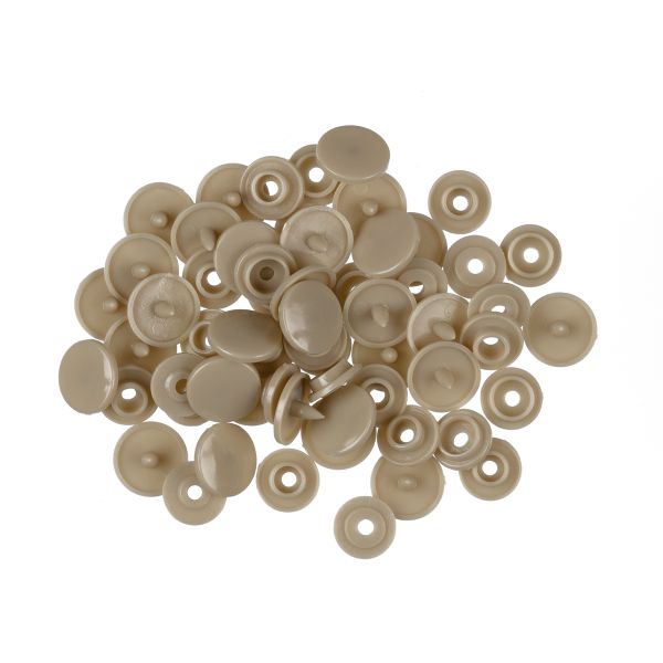 Кнопка рубашечная установочная пластик ⌀10 мм, 15 шт, 014 серый, Micron POM-10