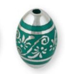 Бусины акрил 20х13 мм, 3 шт, №07 бирюзовый, Zlatka BLM-03