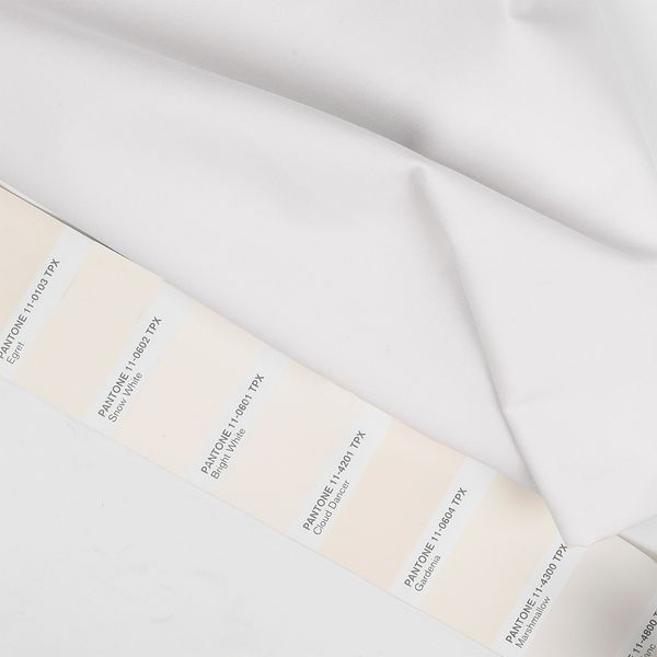 ТиСи (T/C) поплин стрейч 110 г/м², 150 см / 1 метр, TBY.TC.01.1, цв.белый