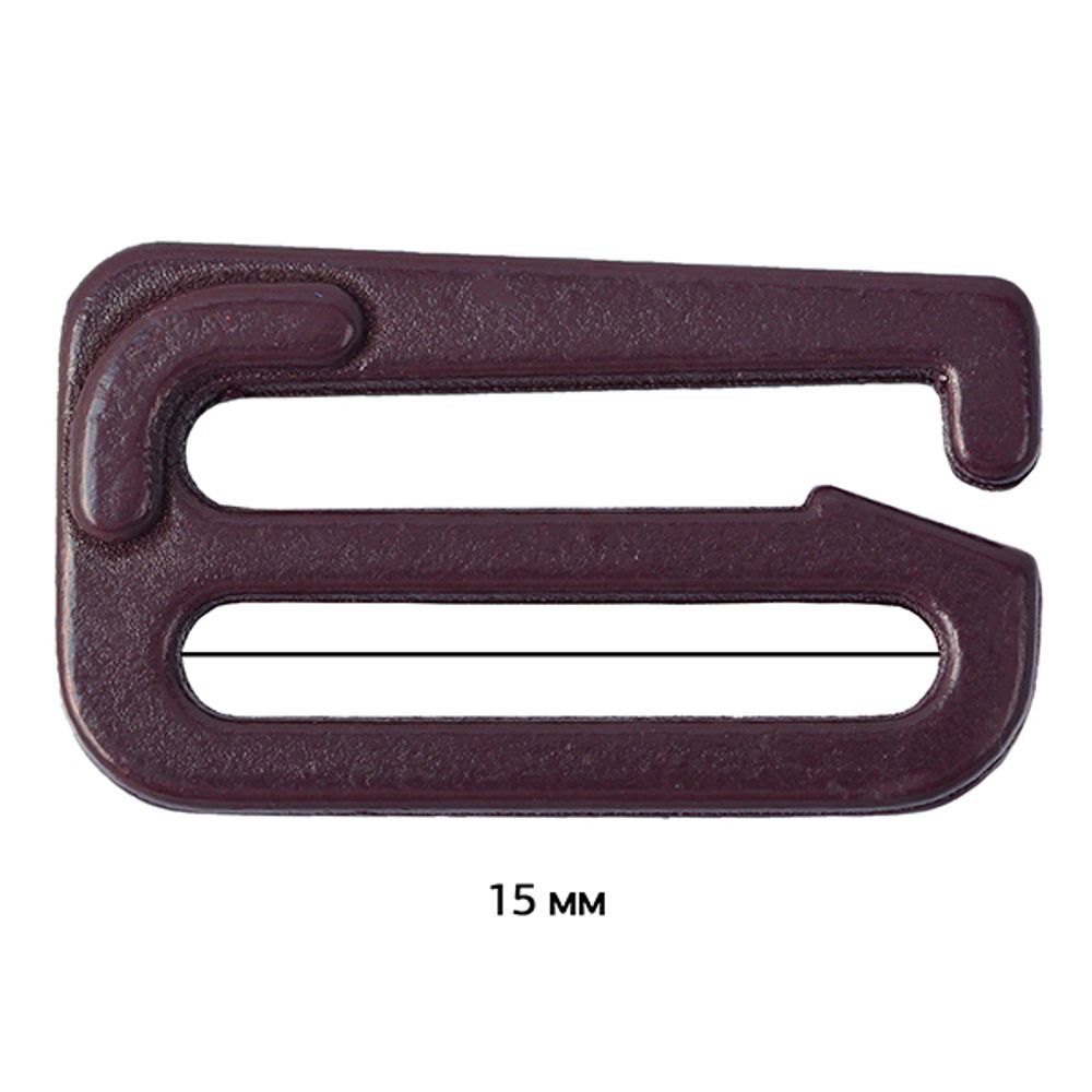 Крючки для бюстгальтера металл 15.0 мм, 076 сливовое вино, Arta, 50 шт