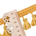 Бахрома отделочная 50.0 мм / 10 метров, с кистями 112 золотистый