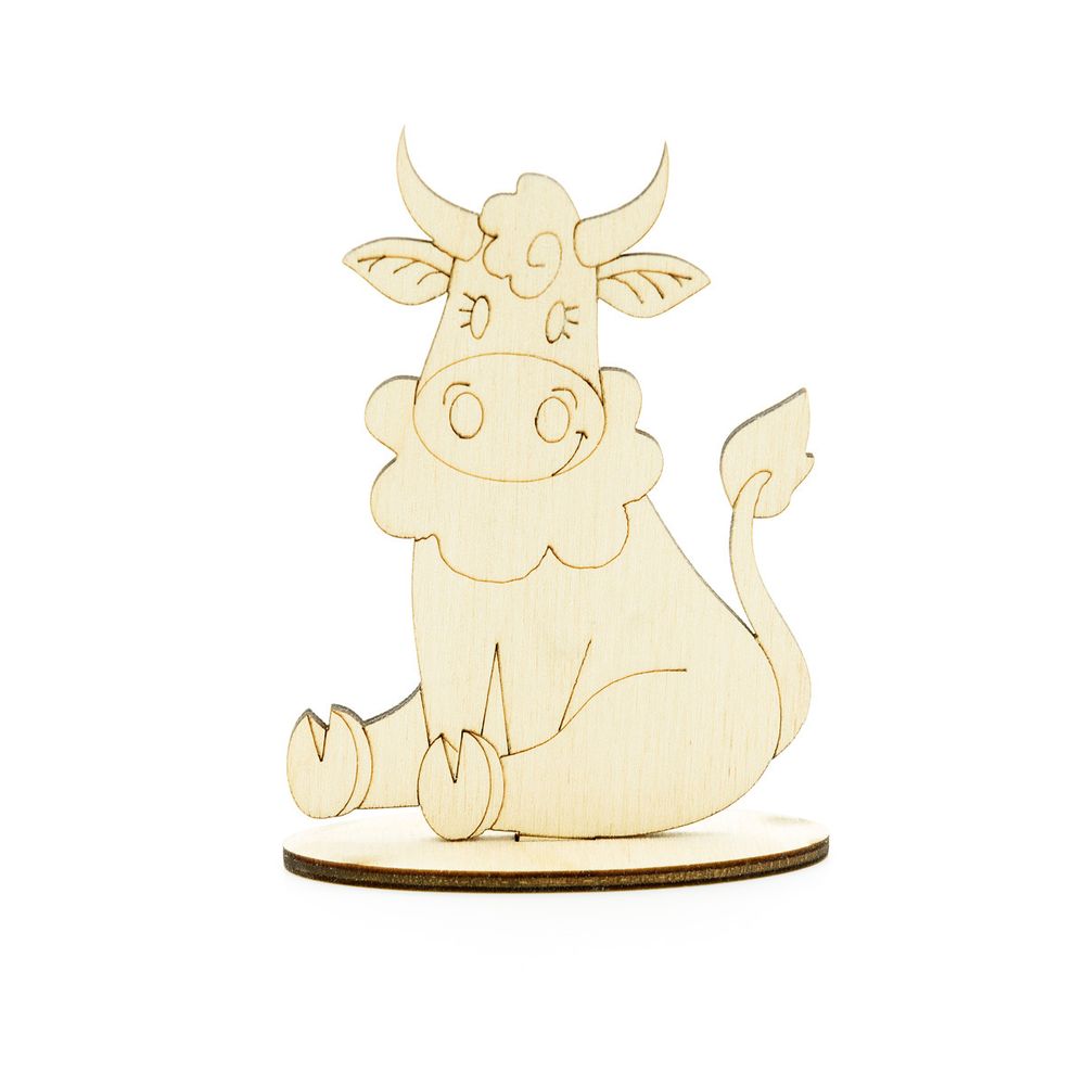 Заготовка для декорирования на подставке, Корова Милашка 9х7х2,4см Astra&amp;Craft