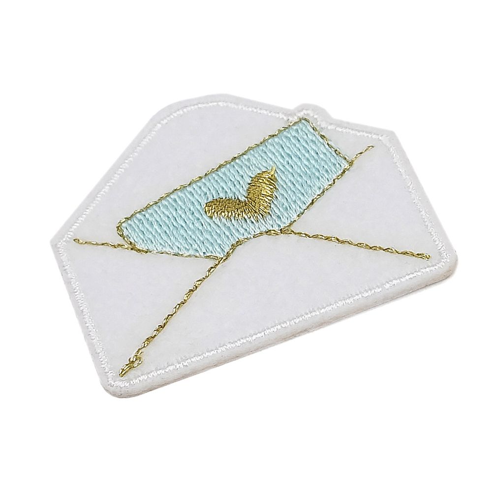 Термоаппликация Конверт с открыткой, 4х4.3см, Hobby&Pro