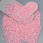 Бусины пластик ⌀8 мм, 500 г, матовые, круглые, 510 розовый, 1AL139-2 , Astra&Craft