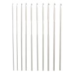 Набор крючков для вязания ⌀2,00-3,5 мм, 15 см, 10 шт, алюминий, Pony