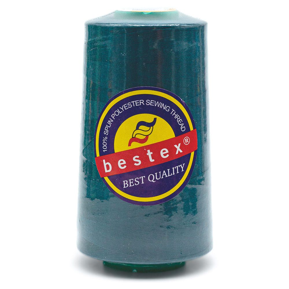 Нитки универсальные Bestex 50/2, 4570 м (5000 ярд) / 1 кат., 112 зелено-синий