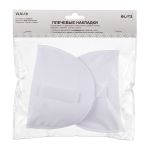 Плечевые накладки (подплечники) втачные на липучке 100х150х10 мм, 1 пара, VLN-10, №01 белый, Blitz VLN-10