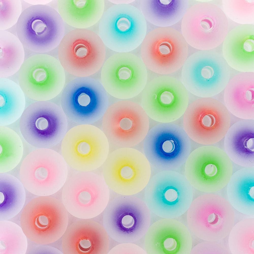 Бусины акрил (бусина в бусине) ⌀12 мм, 50±5 г, матовые, микс,кругл., 1AL049-1 , Astra&amp;Craft